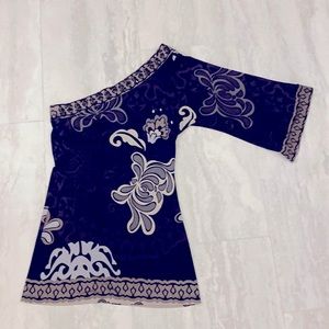 Hale’ Bob Asymmetrical One Shoulder Mini Dress